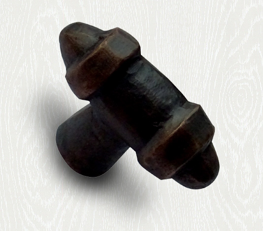 brons meubelknop landelijk meubelbeslag eitje